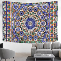 Moroccan Design Indian Mandala Bohemian Hippie Wall Art Tapestry for Living Room Decoration Moroccan Design Indian Mandala Bohemian Hippie Wall Art Tapestry for Living Room Decoration