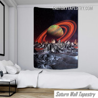 Mysterious Universe Space Landscape Modern Wall Hanging Planet Tapestry for Bedroom Decoration