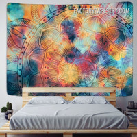 Modern Mandala Tapestry Psychedelic Wall Decor Tapestries Living Room Home Dorm