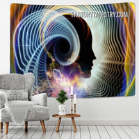 Science Fiction Cosmic Psychedelic Wall Hanging Tapestry