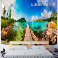 Seashore Scenery Nature Landscape Modern Wall Hanging Tapestry for Home Decoration Seashore Scenery Nature Landscape Modern Wall Hanging Tapestry for Home Decoration