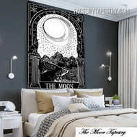 The Moon II Bohemian Tarot Tapestry Art