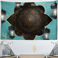 Arabesque Flower Pattern Floral Modern Wall Art Tapestry for Room Decoration