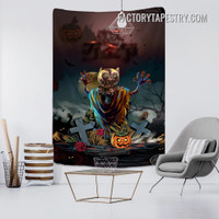 Halloween Ghost Fantasy Modern Wall Hanging Tapestry for Bedroom Dorm Home Decoration