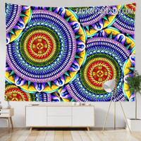 Creative Mandala Design Mediterranean and Moroccan Bohemian Hippie Wall Hanging Tapestry for Room Decoration