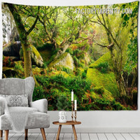 Nature Forest Beautiful Landscape Scenery Modern Wall Hanging Tapestry for Home Decoration
