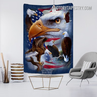 American Flag Tapestry Bald Eagles Bird Modern Wall Art Tapestries for Living Room Decoration