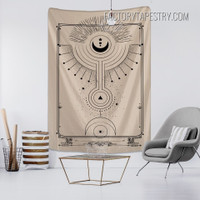 Moon Sun Pattern Bohemian Tarot Witchcraft Wall Hanging Tapestry for Home Decoration