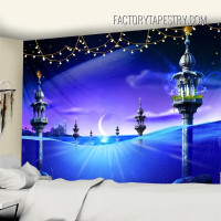 Islamic Architecture Fantasy Landscape Modern Wall Hanging Tapestry for Home Decoration