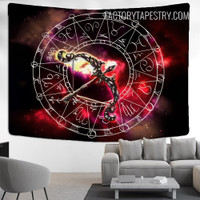 Sagittarius Astrology Zodiac Witchcraft Psychedelic Wall Art Tapestry for Living Room Decoration