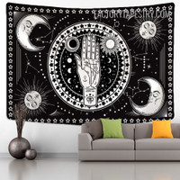 Palmistry Tarot Witchcraft Gothic Occult Wall Hanging Tapestry for Living Room Decoration