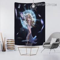 Fantasy Girl Anime Figure Modern Wall Hanging Tapestry for Home Decoration