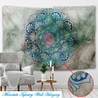 Mandala Pattern I Psychedelic Tapestry Wall Art