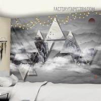 Gloomy Mountain Nature Landscape Modern Wall Decor Tapestry for Living Room Decoration