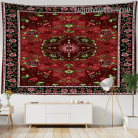 Traditional Embroidery Design Floral Mandala Bohemian Wall Hanging Tapestry for Wall Decoration