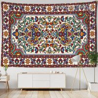 Floral Embroidery Mandala Bohemian Wall Hanging Tapestry for Home Decoration