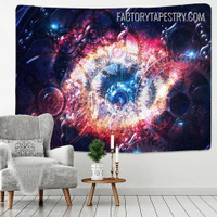 Time Dilation Galaxy Cosmic Space Psychedelic Wall Decor Tapestry for Bedroom Decoration