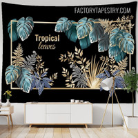 Tropical Leaves Botanical Nordic Vintage Wall Decor Tapestry for Living Room Decoration