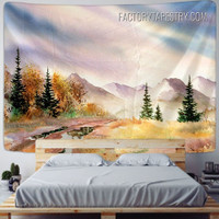 Rural Scenery Nature Landscape Retro Wall Decor Tapestry for Bedroom Decoration