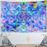 Sacred Geometry VII Spiritual Psychedelic Mandala Wall Hanging Tapestry