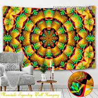 Vivid Mandala Design Psychedelic Wall Hanging Tapestry