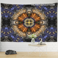 Digital Mandala Tapestry Psychedelic Wall Hanging Art