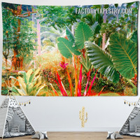 Tropical Garden Modern Nature Landscape Wall Tapestry Art