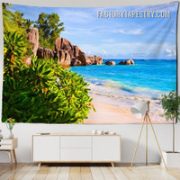 Beach Modern Nature Landscape Wall Tapestry Art