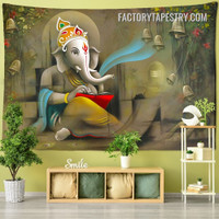 Ganesha Tapestry Spiritual Modern Wall Hanging Art