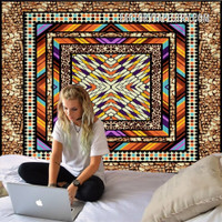 Indian Mandala Pattern Wall Art Tapestry