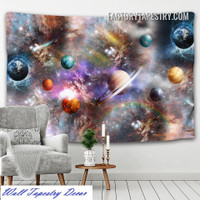Cosmic Universe Space Psychedelic Wall Art Tapestry