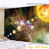 Solar System Cosmic Space Psychedelic Wall Hanging Tapestry
