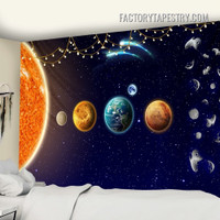 Galaxy Planets Cosmic Space Psychedelic Wall Hanging Tapestry