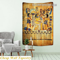 Ancient Egyptian Papyrus Retro Vintage Wall Decor Tapestry