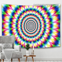 Spiral Trance Illusion Psychedelic Wall Hanging Tapestry