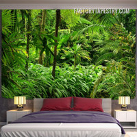 Green Trees Landscape Modern Wall Decor Tapestry