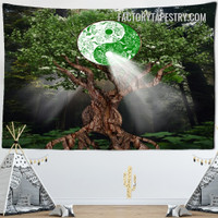 Tree of Life II Botanical Psychedelic Wall Decor Tapestry