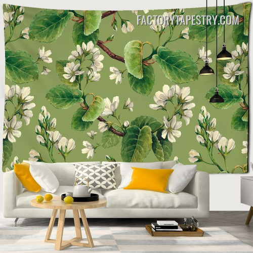 Botanical Wildflowers Floral Bohemian Wall Hanging Tapestry