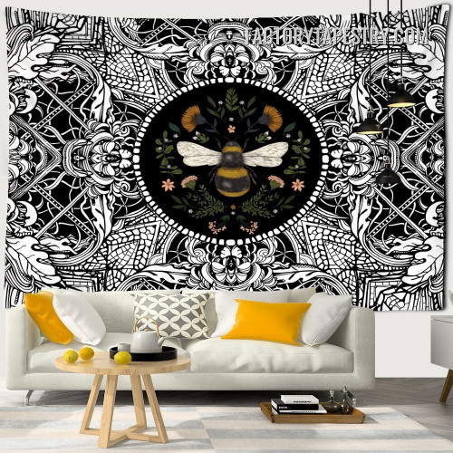 Honeybee Tapestry Floral Bohemian Wall Hanging