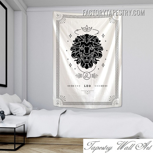 Leo Astrology Tarot Bohemian Wall Art Tapestry