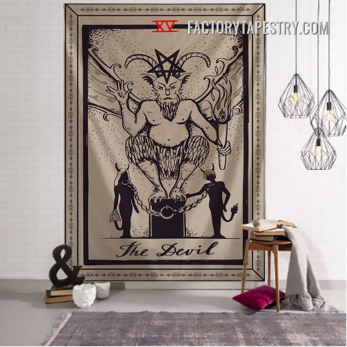 The Devil Bohemian Tarot Wall Tapestry