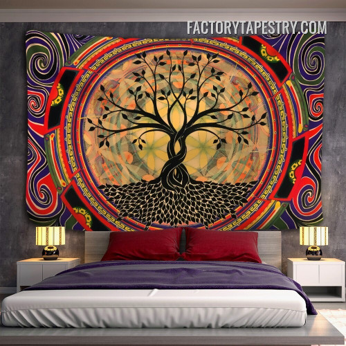 Tree of Life Tapestry I Spiritual Bohemian Wall Art Tapestries for Home Decor
