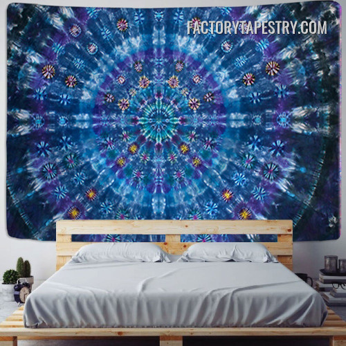 Galactic Kaleidoscope Abstract Mandala Psychedelic Wall Hanging Tapestry for Living Room