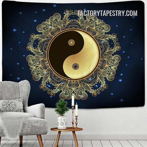 Mystical Yin and Yang Witchcraft Tarot Bohemian Wall Hanging Tapestry for Room Decoration