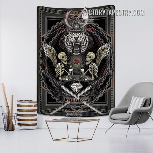 Mi Vida Loca Tarot Witchcraft Bohemian Wall Hanging Tapestry for Bedroom Dorm Home Decoration