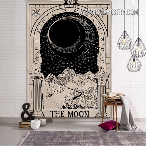 The Moon I Bohemian Tarot Wall Hanging Tapestry