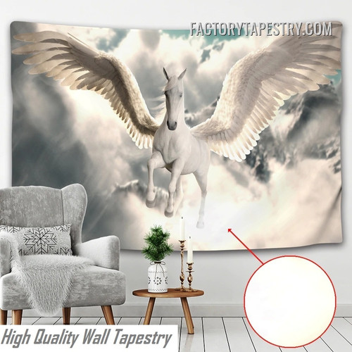 Majestic Pegasus Fantasy Animal Modern Wall Hanging Tapestry for Living Room Decoration