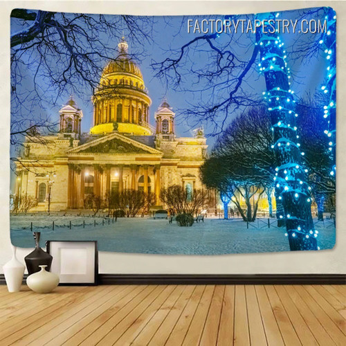 Saint Petersburg City Landscape Modern Wall Hanging Tapestry for Home Decoration