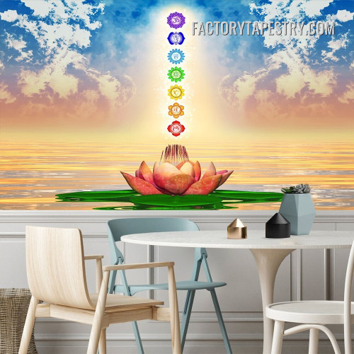 7 Chakra Tapestry Spiritual Floral Psychedelic Wall Hanging Art