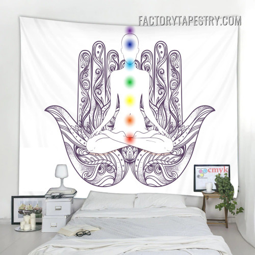 7 Chakras II Spiritual Psychedelic Wall Hanging Tapestry